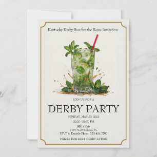 Run for the Roses Kentucky Derby Party Invitation 