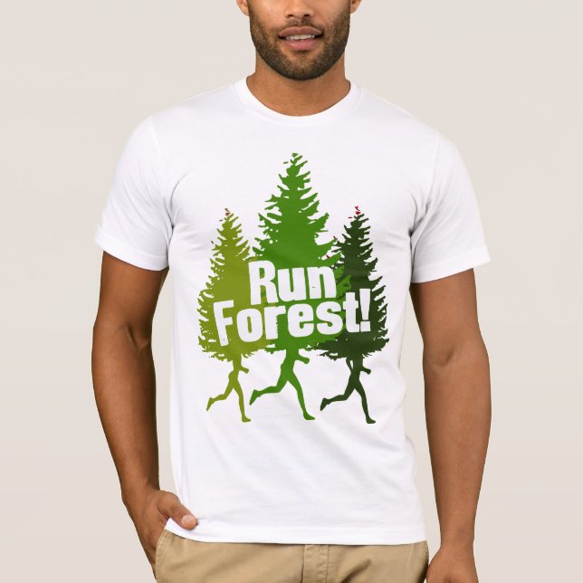 Run Forest, Protect the Earth Day T-Shirt (Front)