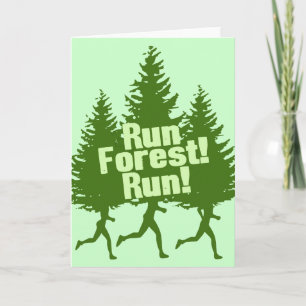 Run Forest Run Card