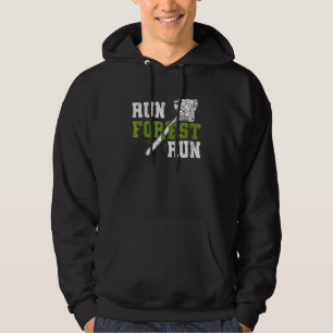 Run Forest Run - Lumberjack Chainsaw Logger Woodsm Hoodie