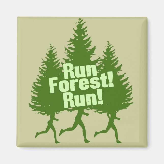 Run Forest Run Magnet (Front)