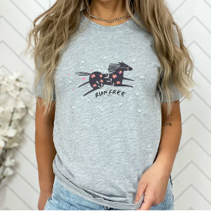 Run Free Inspirational Top, Women's Christian T-Sh T-Shirt