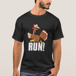 Run Funny Thanksgiving Running 5k Race Turkey Trot T-Shirt