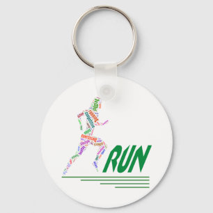 Run girl, run key ring