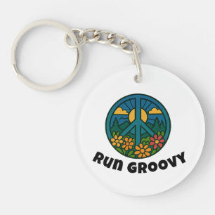 Run Groovy Key Ring