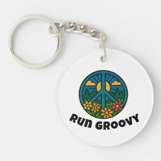 Run Groovy Key Ring