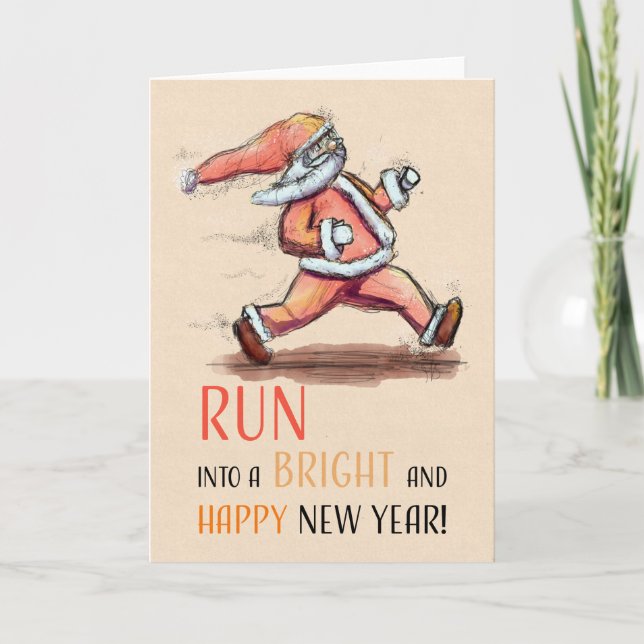 Run into a new year! card (Front)