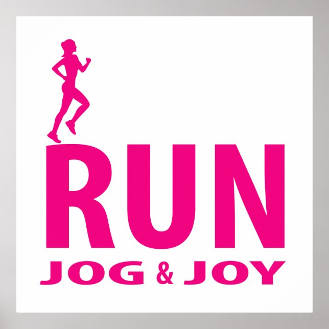 Run, jog and joy poster (Front)