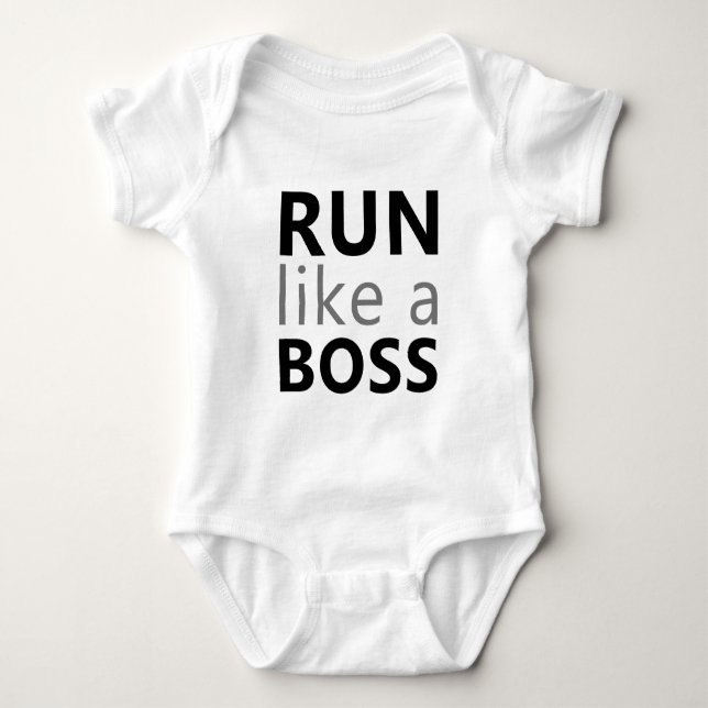 Run Like A Boss Baby Bodysuit (Front)