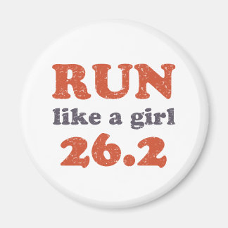 Run like a girl 26.2 magnet