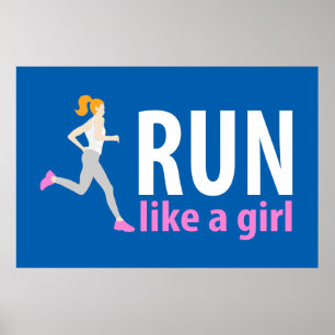 Run like a girl poster