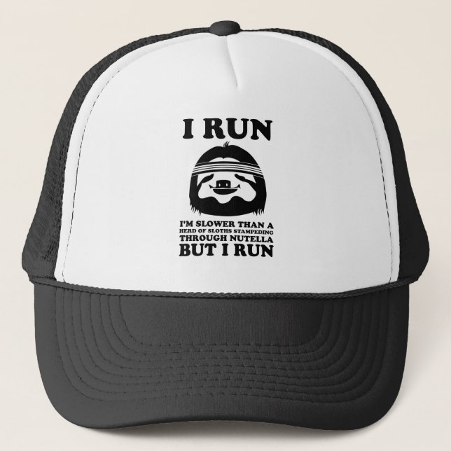Run Like A Sloth Trucker Hat (Front)