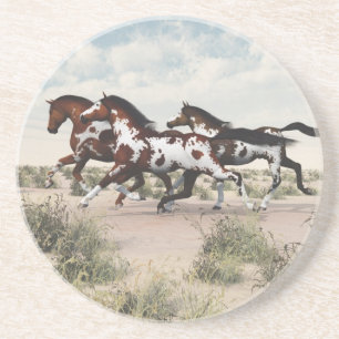 Run Like the Wind - Galloping Paint Horses Coaster