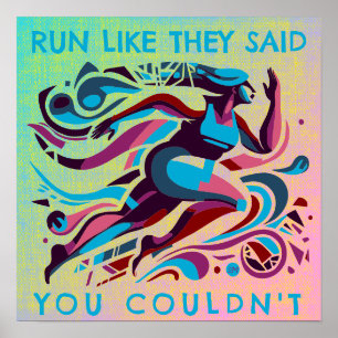 Run Like They Said Motivational Poster