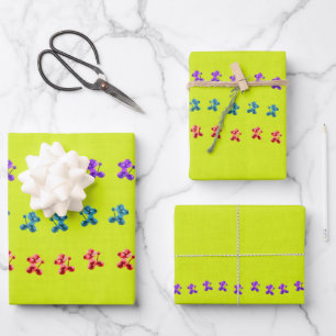 Run Little Doggies Wrapping Paper Sheet