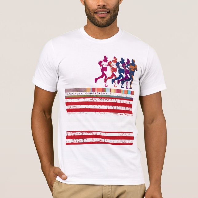 Run Marathon Marathoner sportwear T-Shirt (Front)