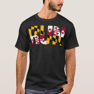 Run Maryland Pride Running Motivation Graphic T-Shirt