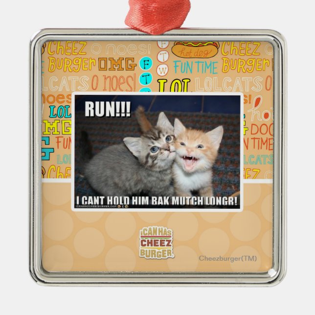 RUN!!! METAL ORNAMENT (Front)