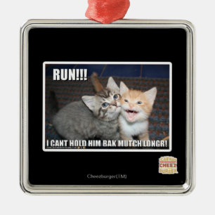 RUN!!! METAL ORNAMENT