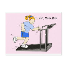Run Mum Run Lady on Treadmill
