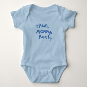 Run Mummy Run - Blue Baby Bodysuit