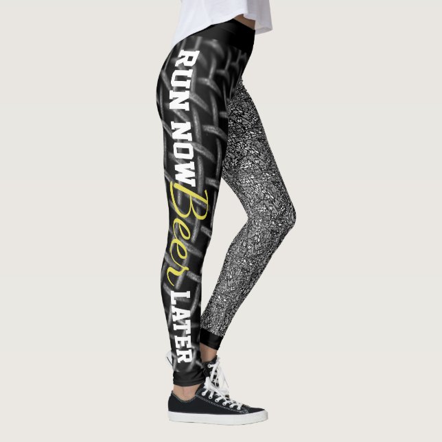 Run Now Beer Later Leggings (Right)