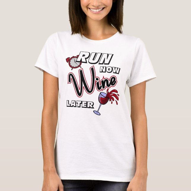 Run Now Wine Later - Champion SS T-Shirt (Front)