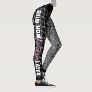Run Now Wine Later Leggings