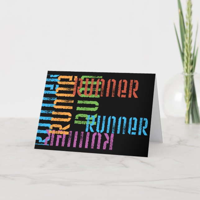 Run Off Variety Runner Themed Card (Front)