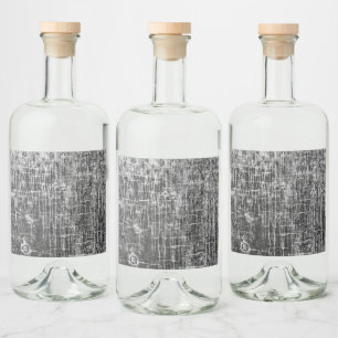 run off walls liquor bottle label