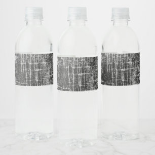 run off walls water bottle label