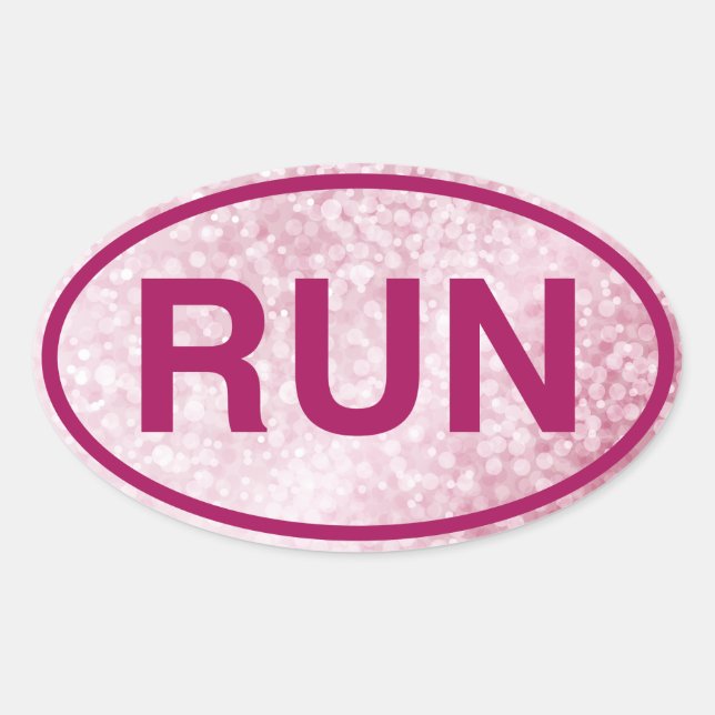 RUN OVAL STICKER (Front)