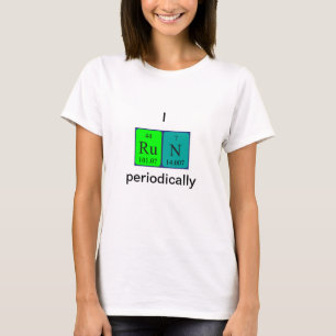 Run periodic table word shirt 8