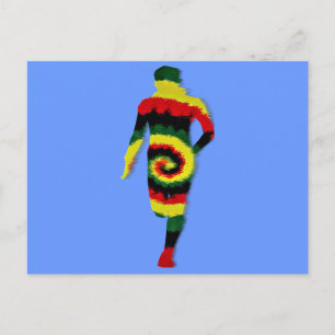 Run Rasta Run Postcard