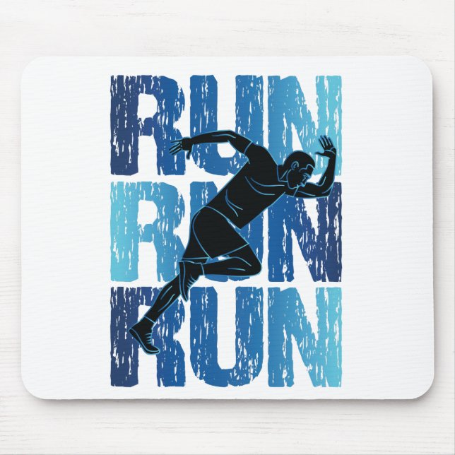 Run Run Run Mouse Pad (Front)