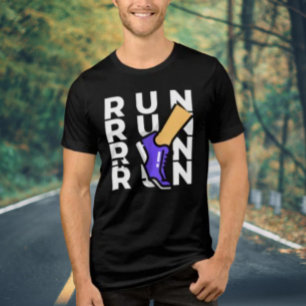 RUN RUN RUN RUN Shirt – Bold Athletic Typography