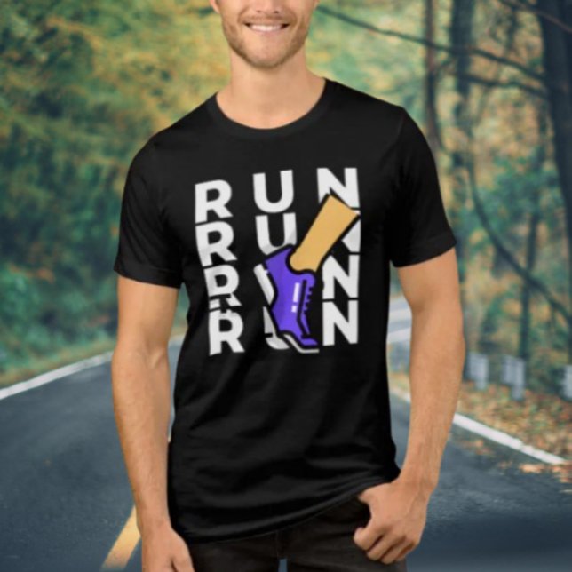 RUN RUN RUN RUN Shirt – Bold Athletic Typography (Creator Uploaded)