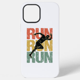 Run Run Run - Vintage Runner iPhone 12 Pro Max Case