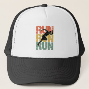 Run Run Run - Vintage Runner Trucker Hat