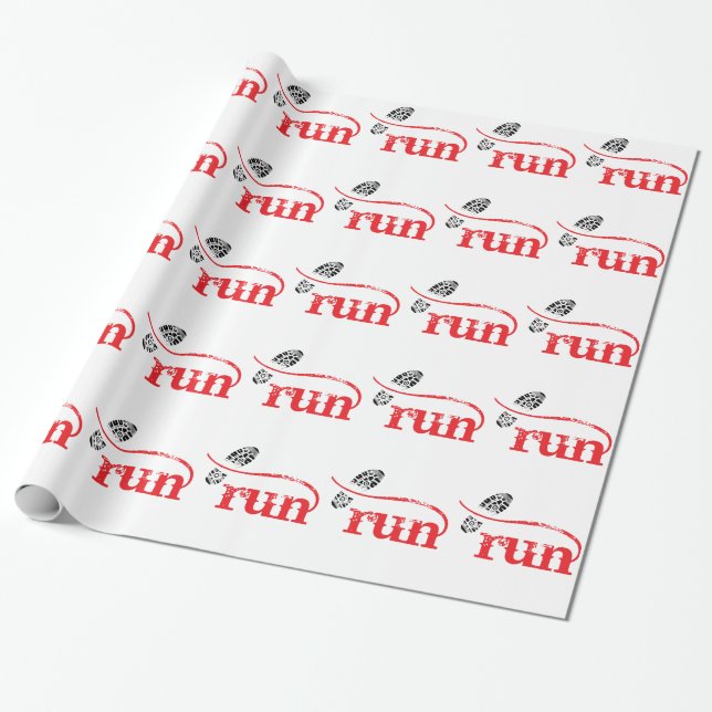 Run/Runner by Vetro Jewellery Wrapping Paper (Unrolled)