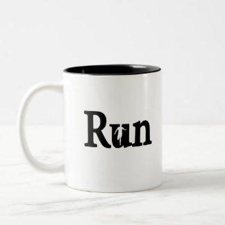 Run running Two-Tone coffee mug