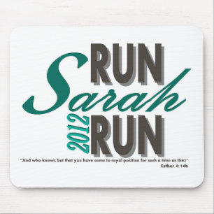 Run Sarah Run Mouse Pad