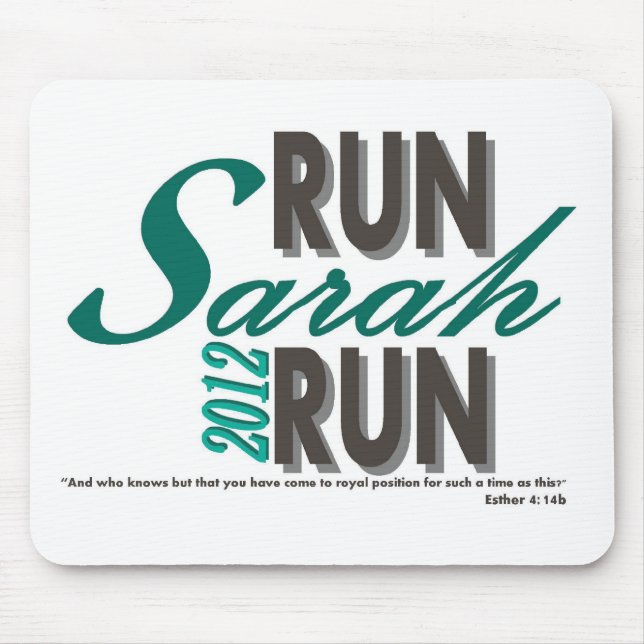 Run Sarah Run Mouse Pad (Front)