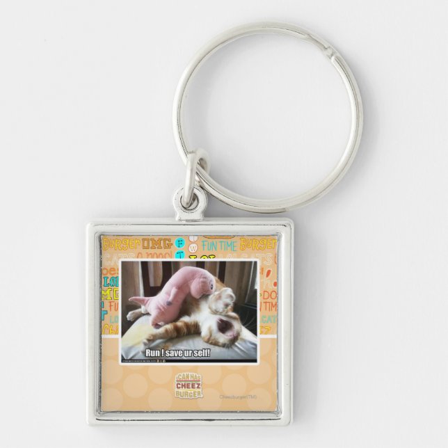 Run! Save ur self! Key Ring (Front)