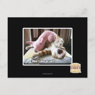 Run! Save ur self! Postcard