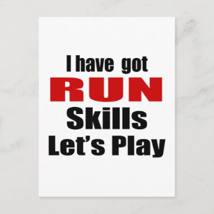 RUN SKILLS DESIGNS POSTCARD