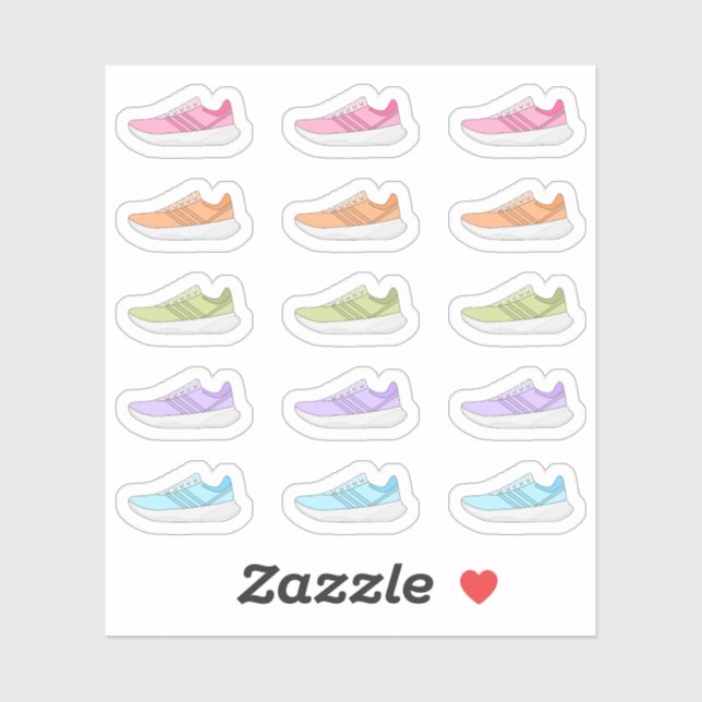 Run Sneaker Everyday Workout Reminder Bujo Planner (Sheet)