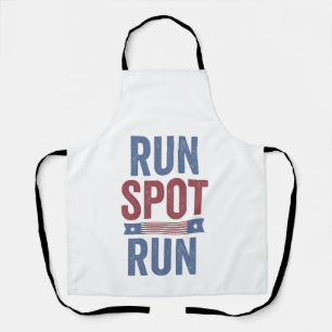 Run Spot Run Trump President Election 2024 Apron
