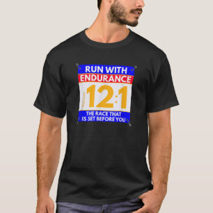 Run the Race of Life Fun Christian Bible Verse Run T-Shirt