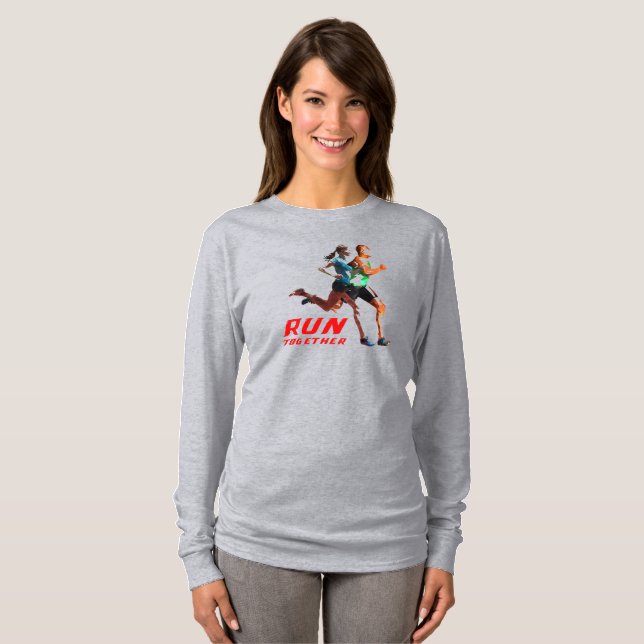 Run Together | Women's  Long Sleeve T-Shirt (Front Full)